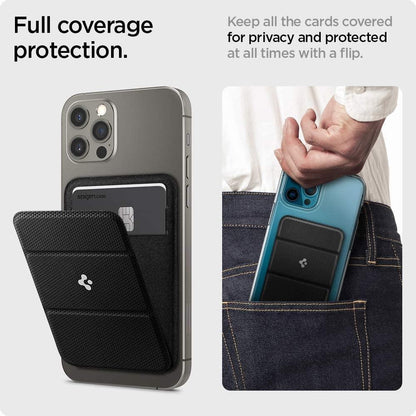 MagSafe Card Holder Wallet - Magnetic Phone Card Case for iPhone - Slim Leather Card Holder Accessory