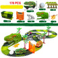 Children's Rail Car Toy Electric Dinosaur