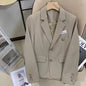 Black Short Suit Coat Women's Small Design College Leisure