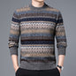 Winter Thickened Warm And Comfortable Round-neck Jacquard