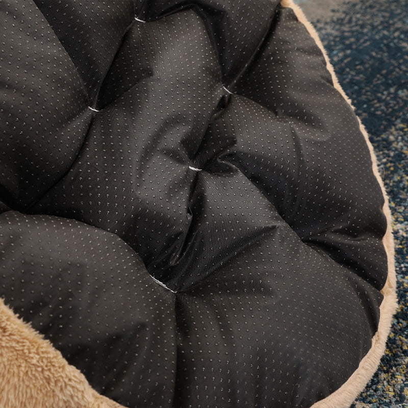 Detachable And Washable Hug Bear Pet Nest Round Shape Keeps Warm And Comfortable