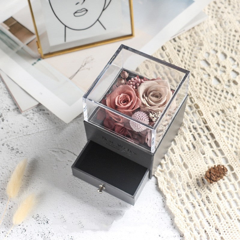 Eve Valentine's Day Eternal Flowers Gift Box Ornaments