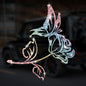 Cartoon Shiny African Woman Automobile Sticker