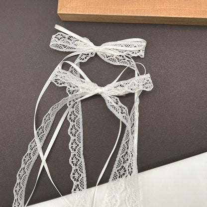 Ultra-fairy Lace Bow Ribbon Hair Clip