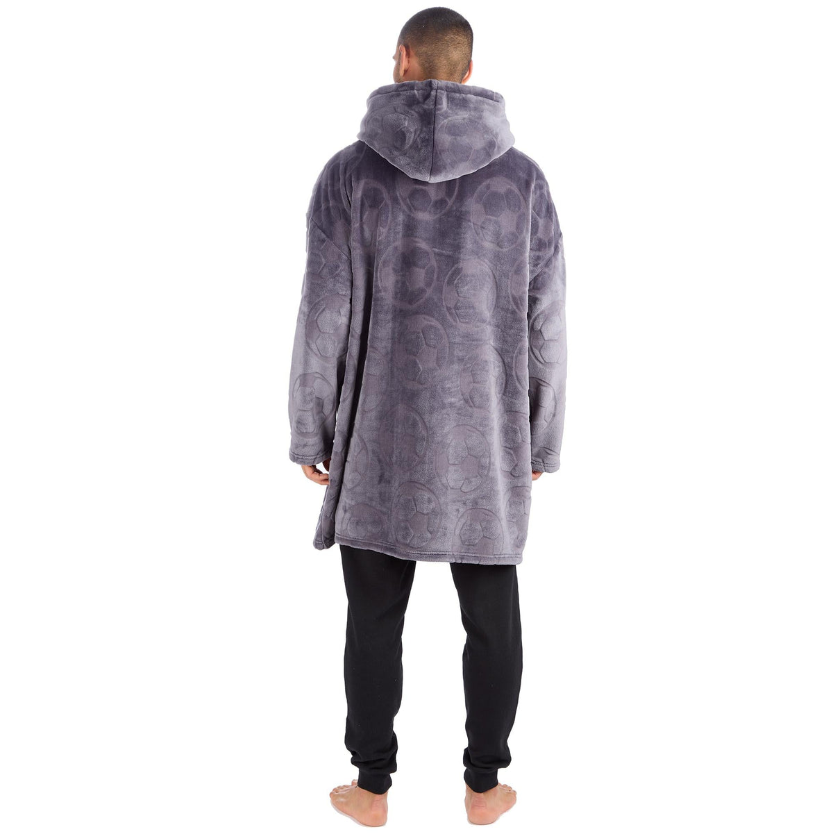 Football Design Fleece Lounge Hoodie