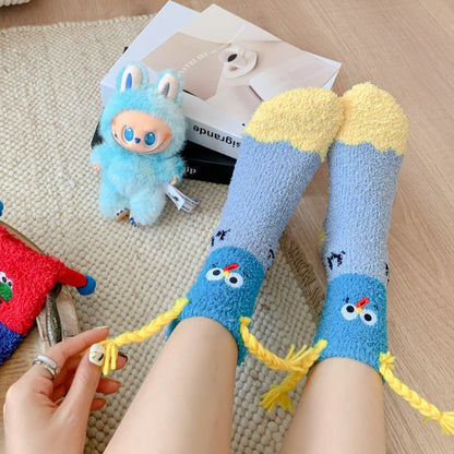 Premium Coral Fleece Socks - Women's Ultra-Soft Thermal Winter Sleep Socks