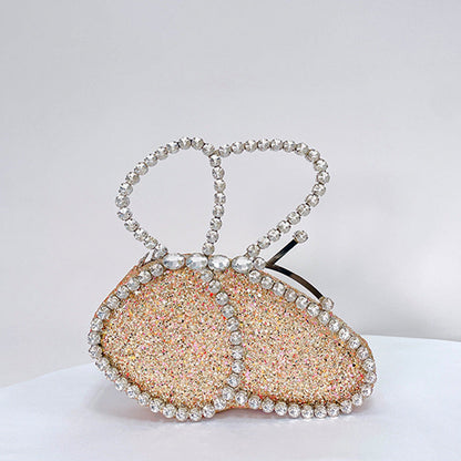 Butterfly Handbag Rhinestone Lady