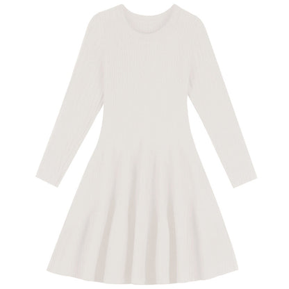 The New Early Spring Slim Slim Mid-length Temperament A-line Skirt Bottoming