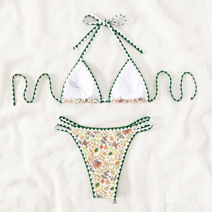 Bikini Sexy Halter Printed Swimsuit For Women
