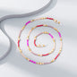 Mixed-color Crystal Beaded Eyeglass Chain, A Fashionable Street Accessory, Is A Ladies' Elegant Eyeglass Rope