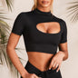2-Piece Fitness Set – Sling Sports Bra Top & Drawstring Jogger Pants