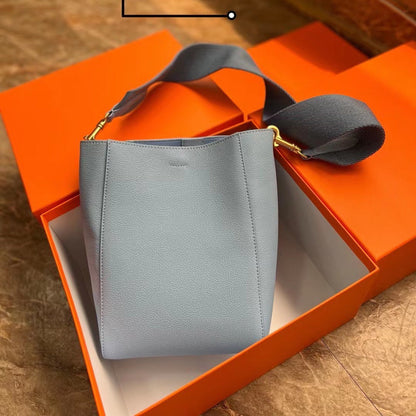 Bucket Bag Single Shoulder Crossbody Leather Women