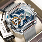 Luminous Waterproof Men's Sports Watch - 2.4" Display Digital Smartwatch with Mesh Band