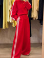 All-match Side Striped Casual Suit Pocket Two-piece Set