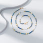 Mixed-color Crystal Beaded Eyeglass Chain, A Fashionable Street Accessory, Is A Ladies' Elegant Eyeglass Rope