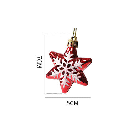 Christmas Painted Special-shaped Ball Pendant