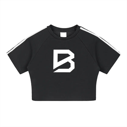 Women's Cooling Performance Crop Top - Taped Gym Crop Top | BRACE