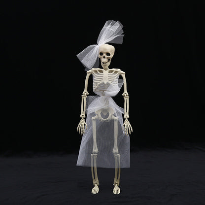 Halloween Skull Fish Skeleton Hanger 80cm - Realistic Spooky Decoration