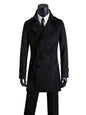 Men's slim long trench coat