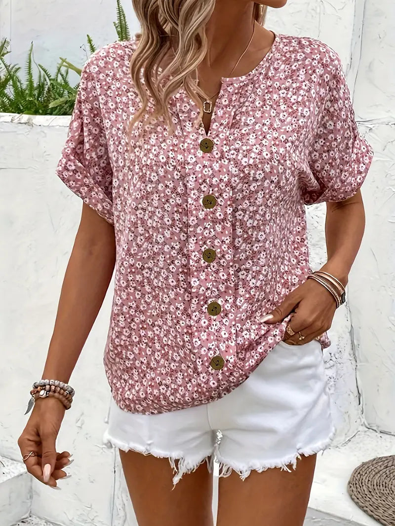 Verna | Elegant Blouse With Floral Print
