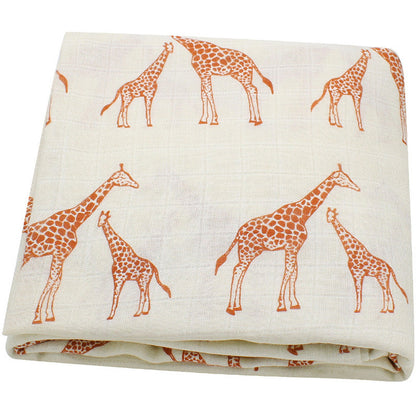 Organic cotton cloth baby swaddled baby blanket