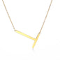 Fabulous Rose Gold Plated Stainless Steel Initial Letter Pendant Necklace