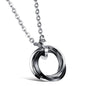 Hip Hop Titanium Steel Chain Necklace - Black O Chain 60cm - Men's Fashion Jewelry