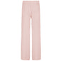 Resort-style Textured Hollow-out Loose-fitting Solid-color Casual Pants