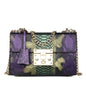 Lock chain small square bag