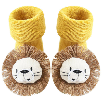 Cotton Baby Socks Girls Boys Rubber Anti Slip Floor Cartoon Kids Toddlers