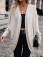 Solid Color And V-neck Loose Knitted Sweater