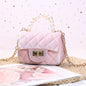 Gold Velvet Mini Pearl Tote