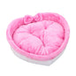 Heart Shape Soft Cozy Cat Pet Bed For Large Small Puppy Dog Cute Warm Cushion Litter Nest Basket Kennel Kitten House Accessories