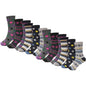 12 Pack Womens Thermal Winter Socks Extra Warm for Cold Weather High Insulation with 2.3 Tog Rating Perfect for Work Boots and Outdoor Activities by Heatwave Thermalwear