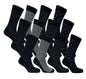 12 Pairs Men's Colourful Heel Toe Black Argyle Diamond Socks Comfort Fit Cotton Rich Durable Work Sock Ultra-Smooth Flat Toe Seam Comfortable School Business Wear UK 6-11 by Sock Stack
