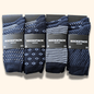 12 Pairs Men's Soft Cotton Colourful Heel Toe Black Argyle Diamond Easycare Comfortable Shoe Socks Flat Toe Seam Durable Work School Business Wear UK 6-11 by Sock Stack