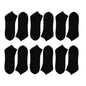 12 Pairs Mens Breathable Sport Trainer Socks with Arch Brace Support and Anti-Crimping Design for Running Gym Workouts Durable Cotton Blend White and Black Sizes UK 6-11 by Sock Stack