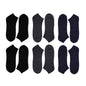 12 Pairs Mens Breathable Sport Trainer Socks with Arch Brace Support and Anti-Crimping Design for Running Gym Workouts Durable Cotton Blend White and Black Sizes UK 6-11 by Sock Stack