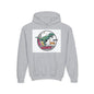 T-Rex Chase Dino Rumble Youth Hoodie | Dinosaur Graphic Sweatshirt