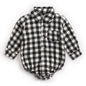 Infant Clothing Autumn and Winter Plaid Baby Boy Romper