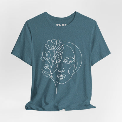 Floral Face T-Shirt