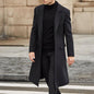 British style loose woolen coat