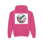 T-Rex Chase Dino Rumble Youth Hoodie | Dinosaur Graphic Sweatshirt