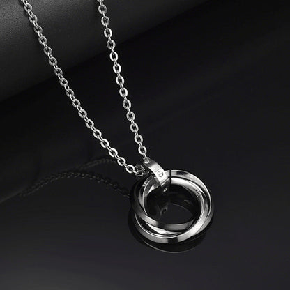 Hip Hop Titanium Steel Chain Necklace - Black O Chain 60cm - Men's Fashion Jewelry