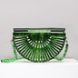 Round Acrylic Cross Body Bag Summer Mini Girls Lady Handbags