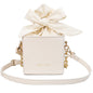 Folded flower square bag