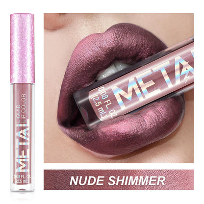 Metallic lip gloss