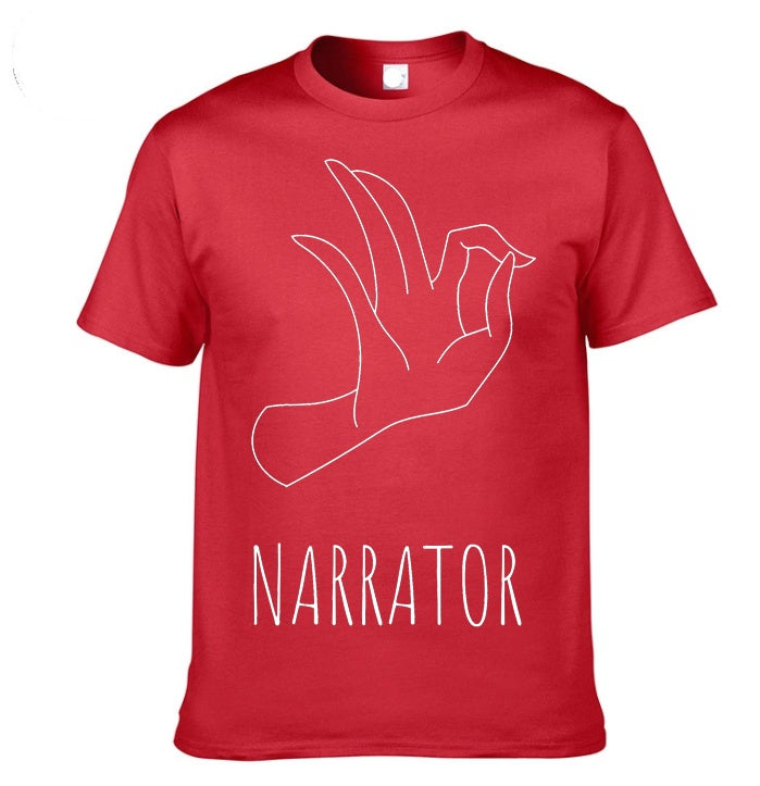 Men’s Gesture Print Short Sleeve T-Shirt – Casual Streetwear Graphic Tee