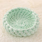 Cat House Cushion Soft Long Plush Warm Pet Mat Cute Kennel Cat Sleeping Basket Bed Round Fluffy Comfortable Touch Pet Products