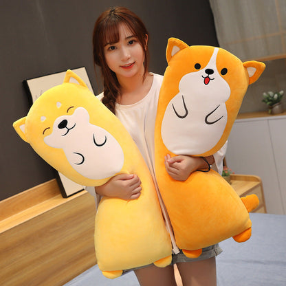 Long Animal Dog Rabbit Stuffed Plush Pillow Cushion Toy